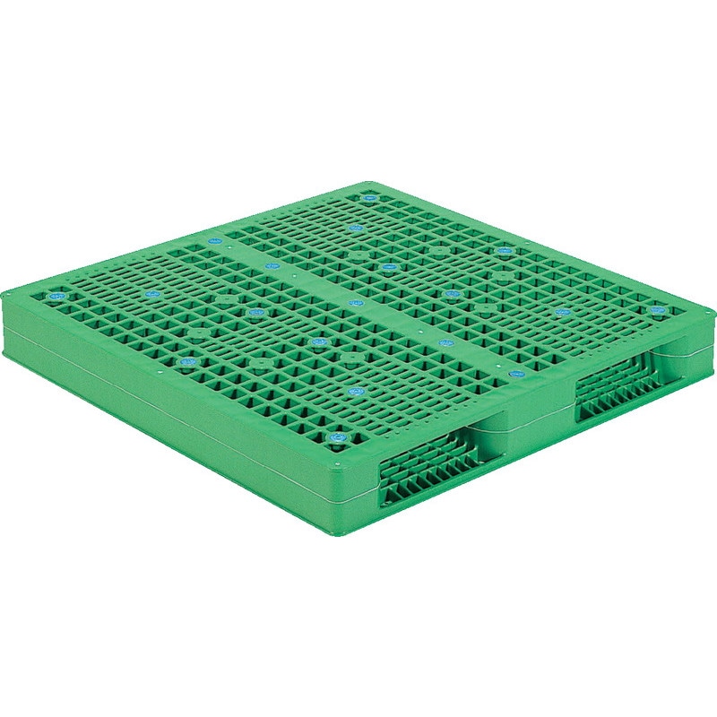 三甲 サンコー プラスチックパレット2方差し両面使用型 R2-1111 グリーン