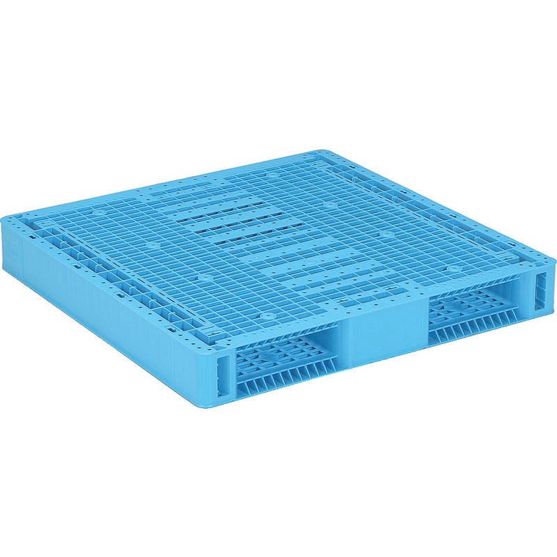 三甲 サンコー プラスチックパレット2方差し両面使用型 R2-1111-2 ライトブルー