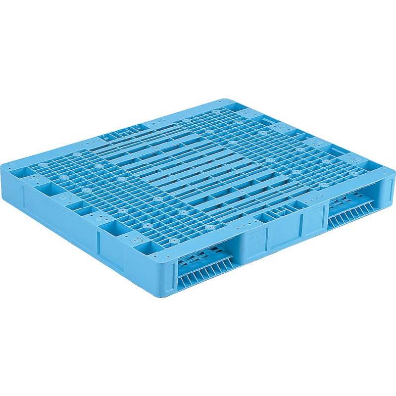三甲 サンコー プラスチックパレット2方差し両面使用型 R2-1113 ライトブルー
