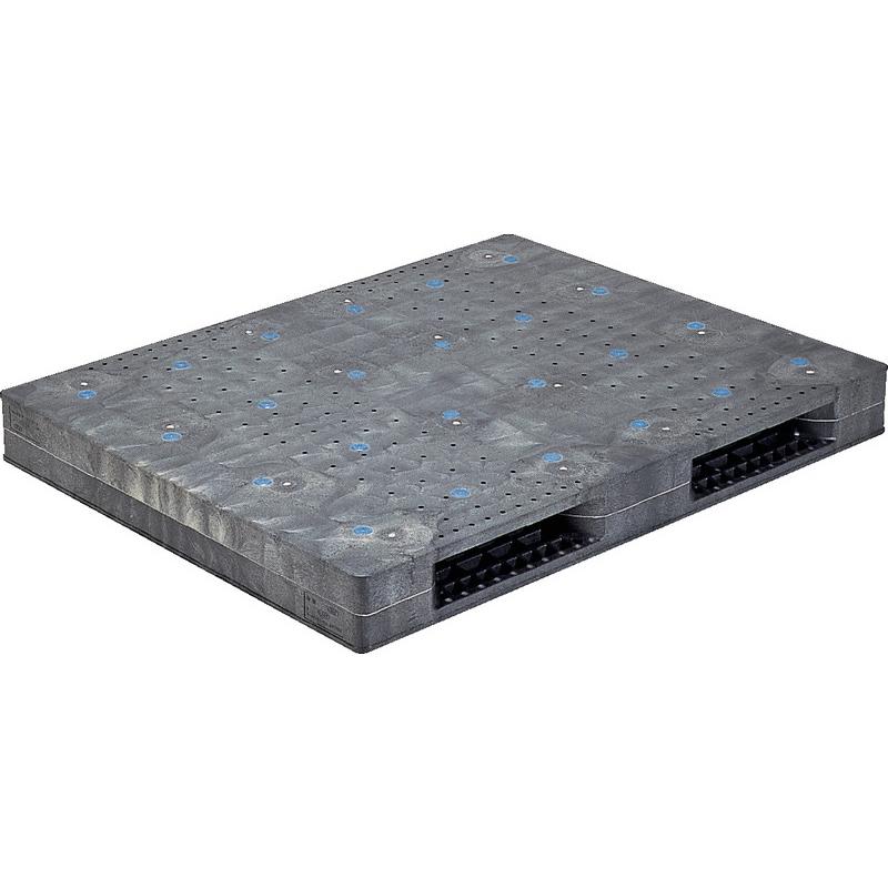 三甲 サンコー プラスチックパレット2方差し両面使用型 R2-1114F-3 グレー