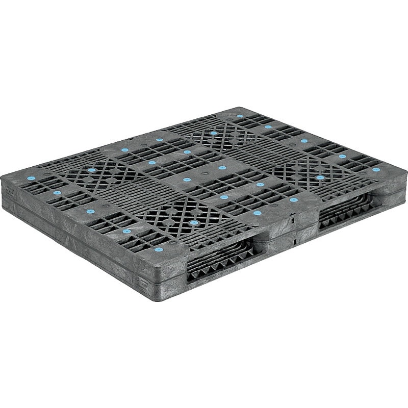 三甲 サンコー プラスチックパレット2方差し両面使用型 R2-1114F-4 グレー