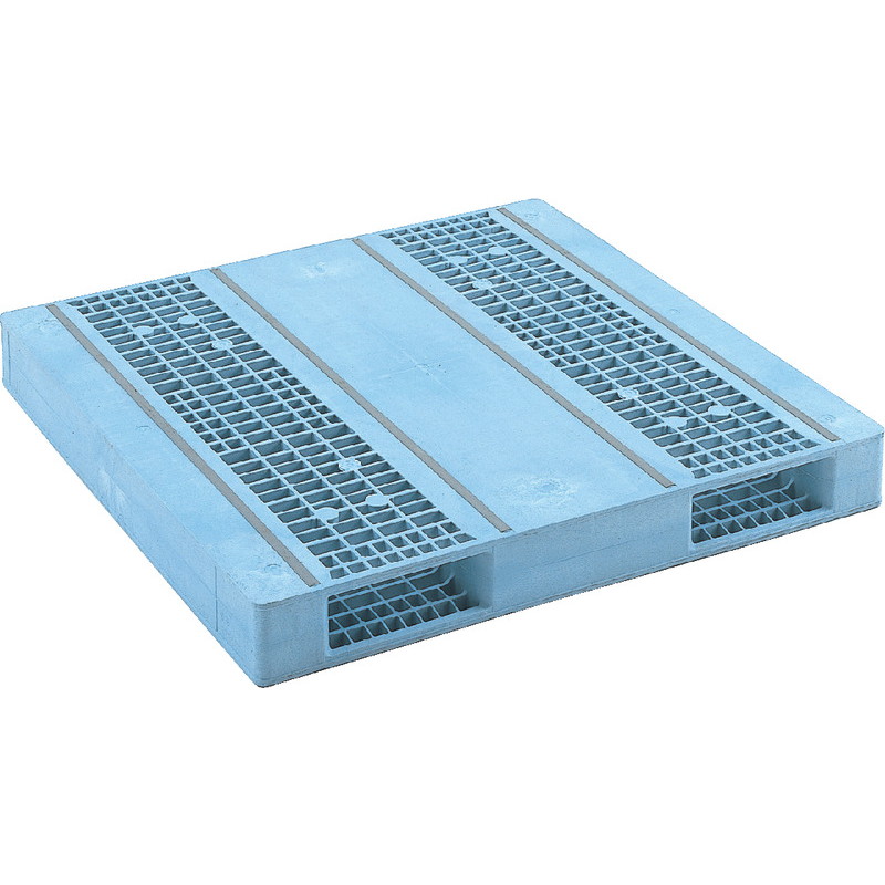 三甲 サンコー プラスチックパレット2方差し両面使用型 R2-1313F-2 ライトブルー