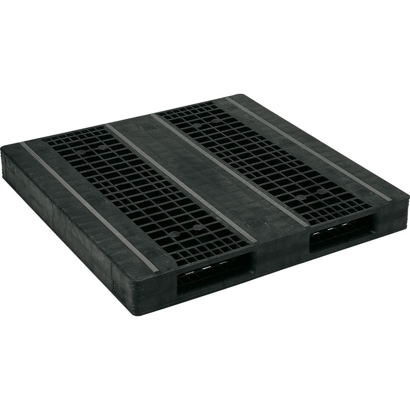 三甲 サンコー プラスチックパレット2方差し両面使用型 R2-1313F-3 ブラック
