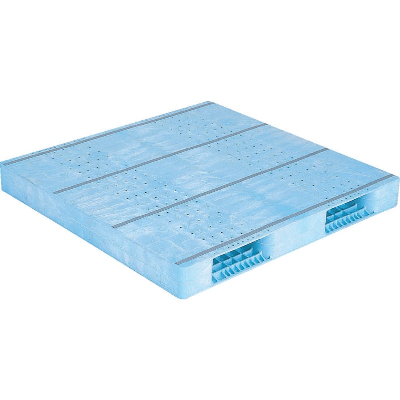 三甲 サンコー プラスチックパレット2方差し両面使用型 R2-1414F ライトブルー