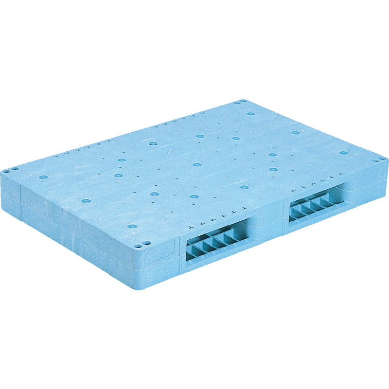 三甲 サンコー プラスチックパレット2方差し両面使用型 R2-812F ライトブルー