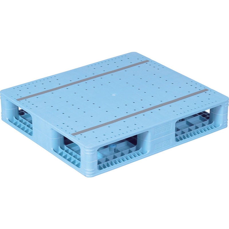 三甲 サンコー プラスチックパレット4方差し両面使用型 R4-074084F ライトブルー