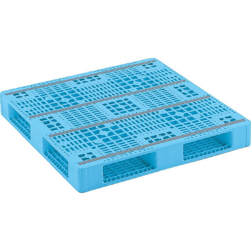 三甲 サンコー プラスチックパレット4方差し両面使用型 R4-1010-2 ライトブルー