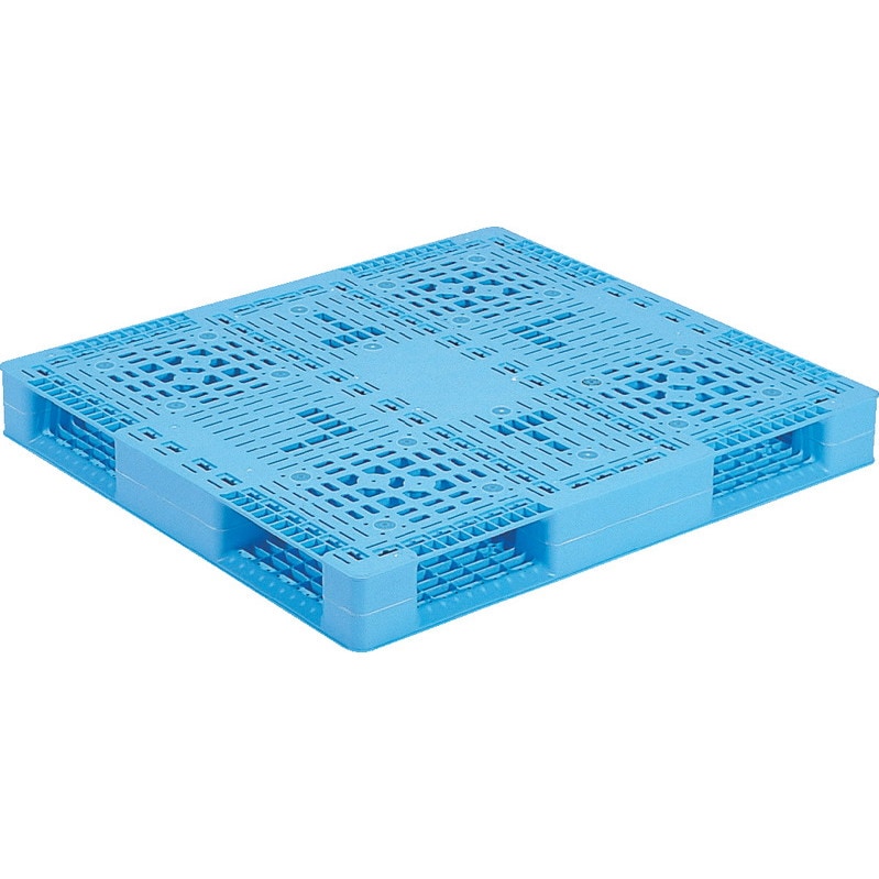 三甲 サンコー プラスチックパレット4方差し両面使用型 R4-1011 ライトブルー