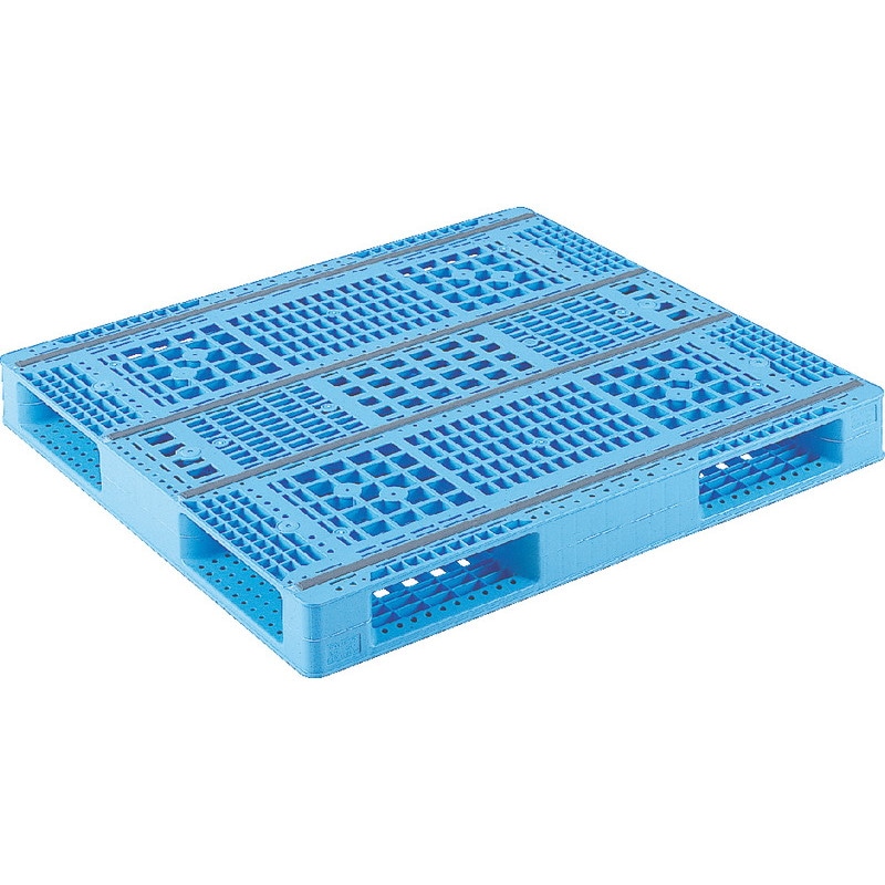 三甲 サンコー プラスチックパレット4方差し両面使用型 R4-1011-2 ライトブルー