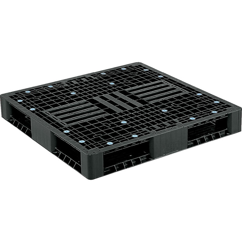 三甲 サンコー プラスチックパレット4方差し両面使用型 R4-1111-3 ブラック