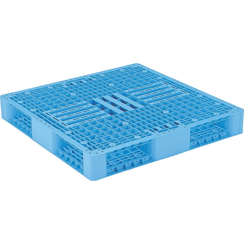三甲 サンコー プラスチックパレット4方差し両面使用型 R4-1111-3 ライトブルー