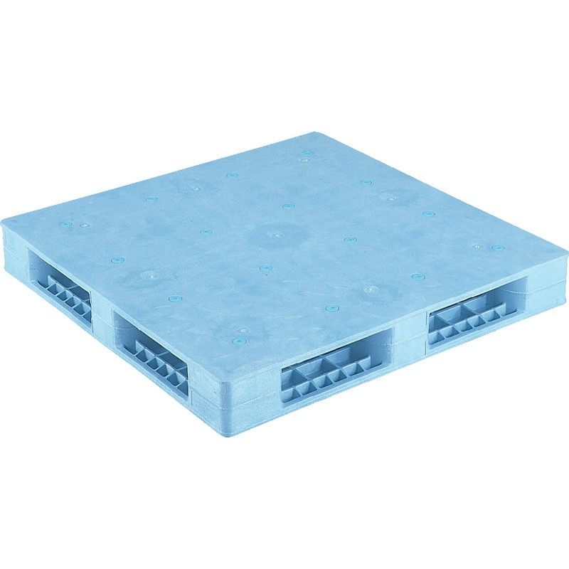 三甲 サンコー プラスチックパレット4方差し両面使用型 R4-1111F ライトブルー