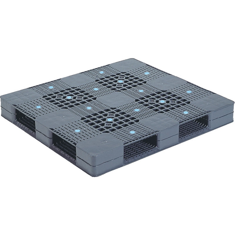 三甲 サンコー プラスチックパレット4方差し両面使用型 R4-1112 グレー