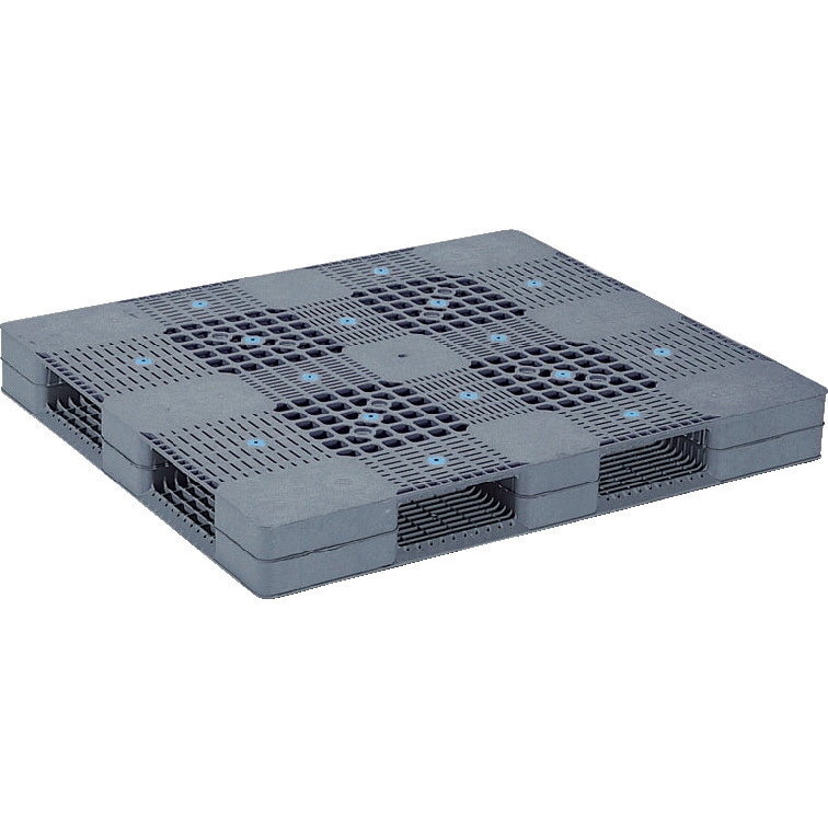 三甲 サンコー プラスチックパレット4方差し両面使用型 R4-1113 グレー