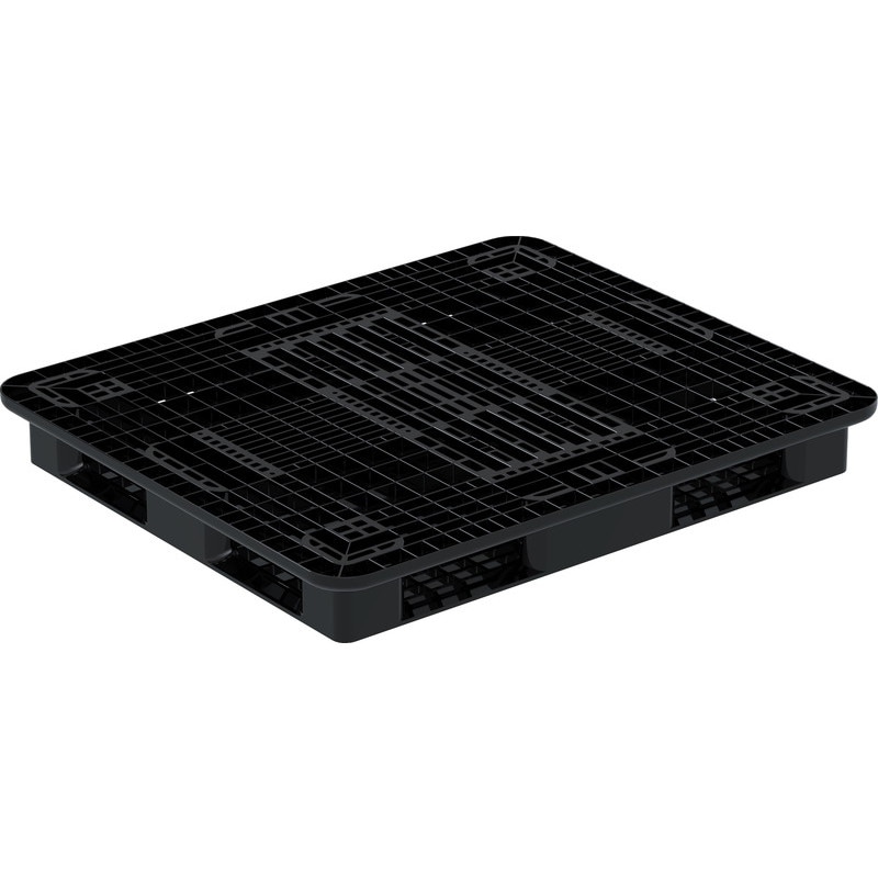 三甲 サンコー プラスチックパレット4方差し両面使用型 R4-1113W ブラック
