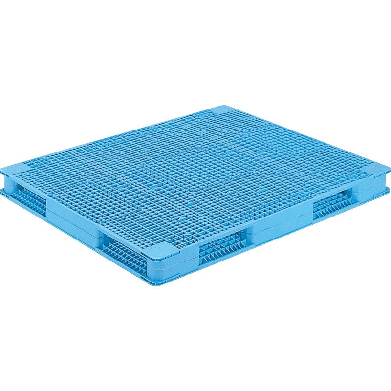 三甲 サンコー プラスチックパレット4方差し両面使用型 R4-1114-4 ライトブルー