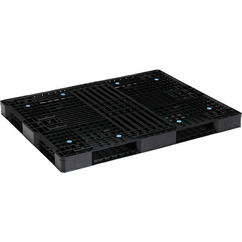 三甲 サンコー プラスチックパレット4方差し両面使用型 R4-1114-6 ブラック