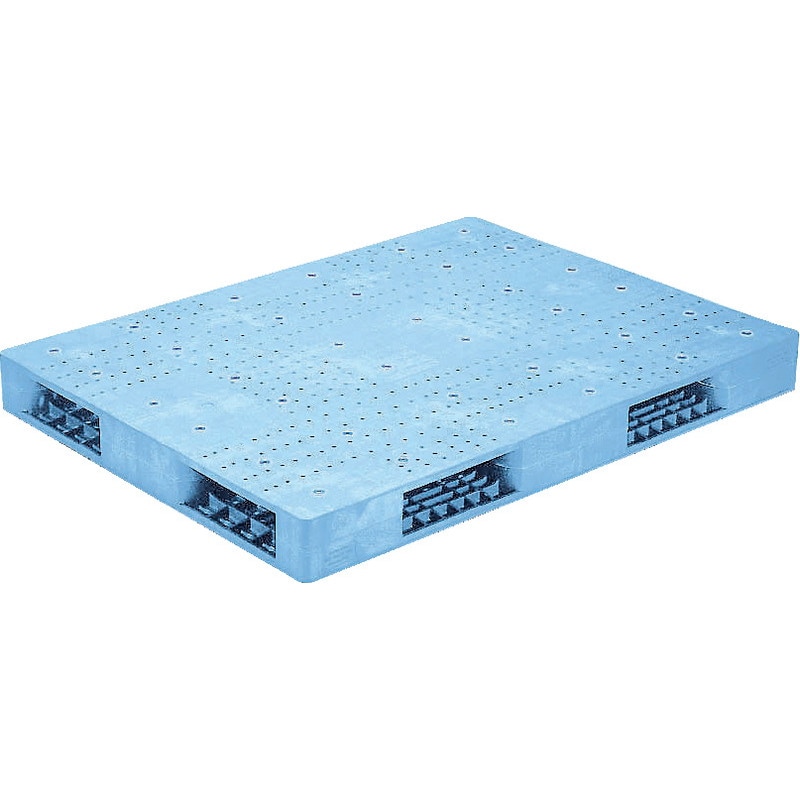 三甲 サンコー プラスチックパレット4方差し両面使用型 R4-1216F ライトブルー