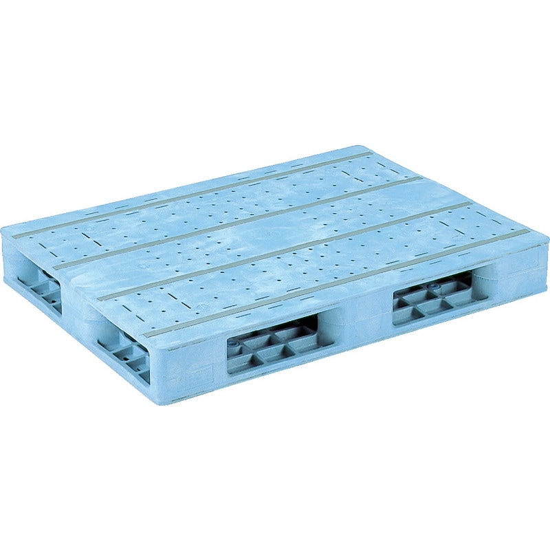 三甲 サンコー プラスチックパレット4方差し両面使用型 R4-811F ライトブルー