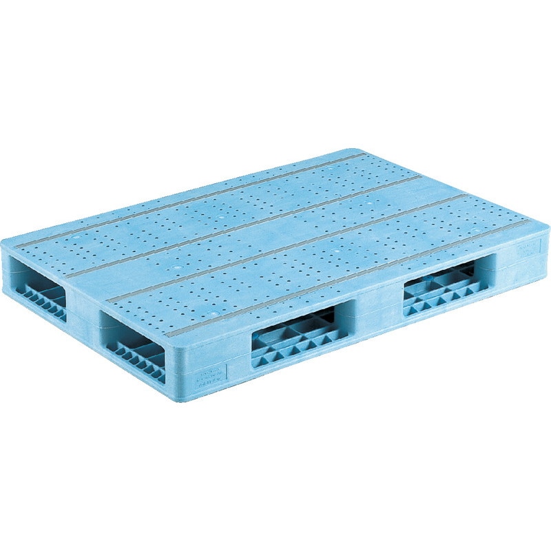 三甲 サンコー プラスチックパレット4方差し両面使用型 R4-812F ライトブルー