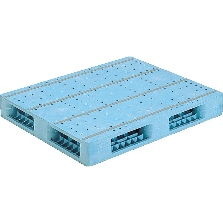 三甲 サンコー プラスチックパレット4方差し両面使用型 R4-911F-3 ライトブルー