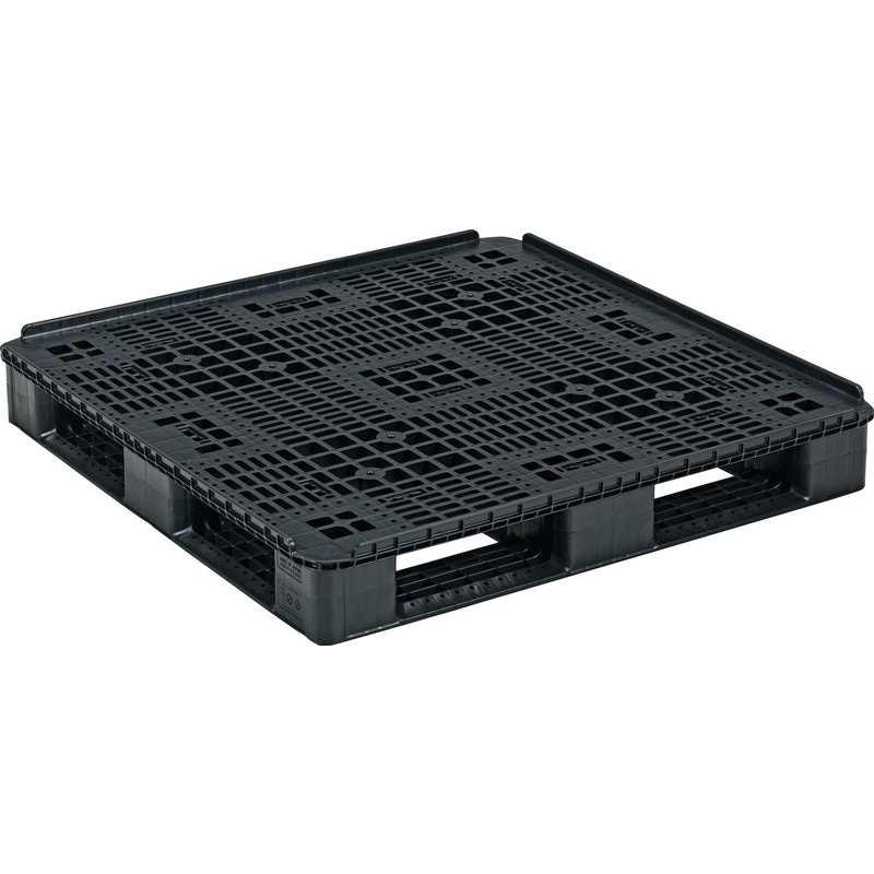 三甲 サンコー プラスチックパレット4方差し片面使用型 TP-104104D4 ブラック