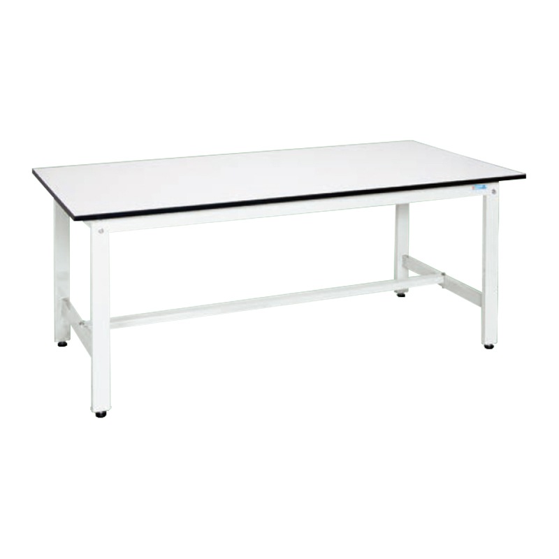 サカエ 軽量作業台 KKタイプ パールホワイト 抗菌 均等耐荷重350kg ポリエステル天板 H740固定式 KK-69LW