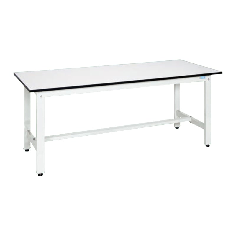 サカエ 軽量作業台 KKタイプ パールホワイト 抗菌 均等耐荷重350kg ポリエステル天板 H740固定式 KK-70LW