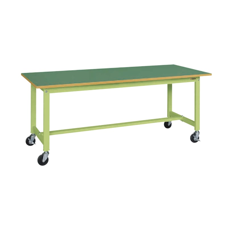 サカエ 軽量作業台 KSタイプ 均等耐荷重200kg サカエリューム天板 H740移動式 KS-187FR