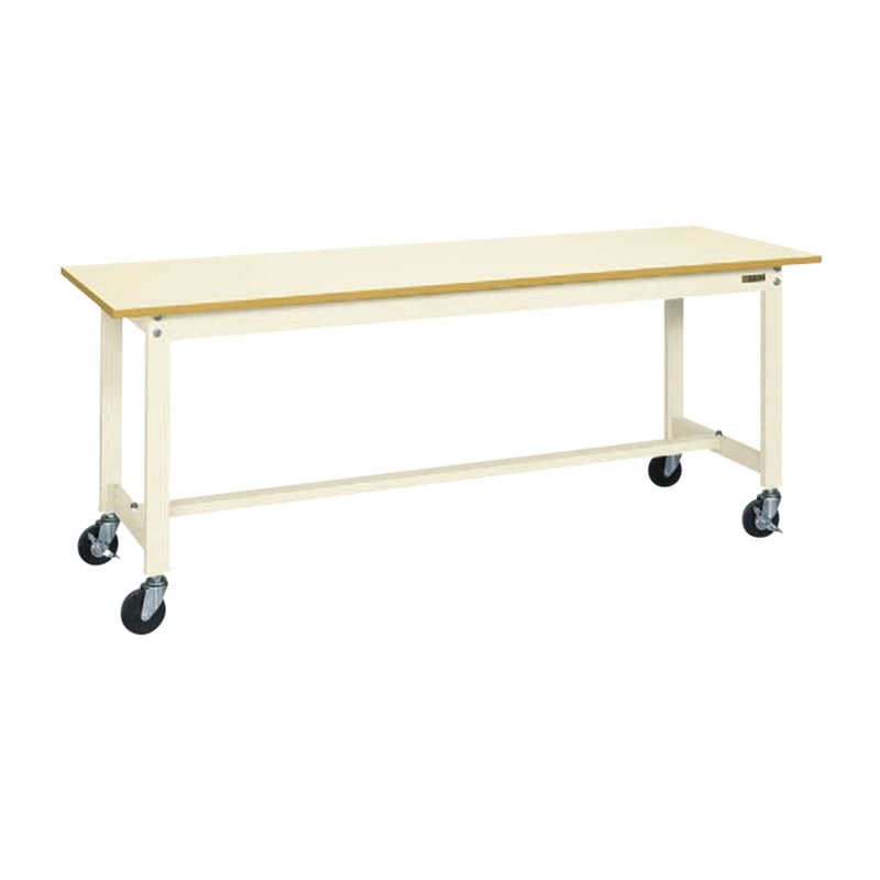 サカエ 軽量作業台 KSタイプ 均等耐荷重200kg ポリエステル天板 H740移動式 KS-186PRI 