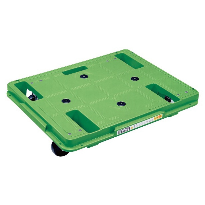 サカエ 樹脂台車 スタッキング・連結仕様 4輪自在タイプ SCR-650R 