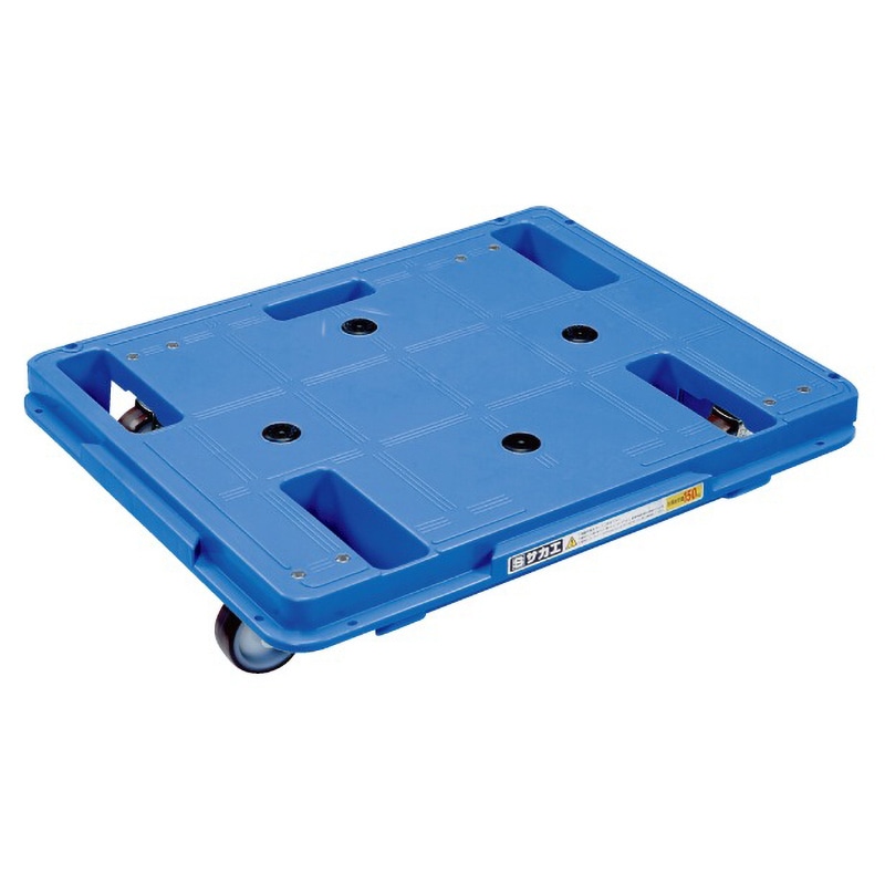 サカエ 樹脂台車 スタッキング・連結仕様 4輪自在タイプ SCR-650UB 