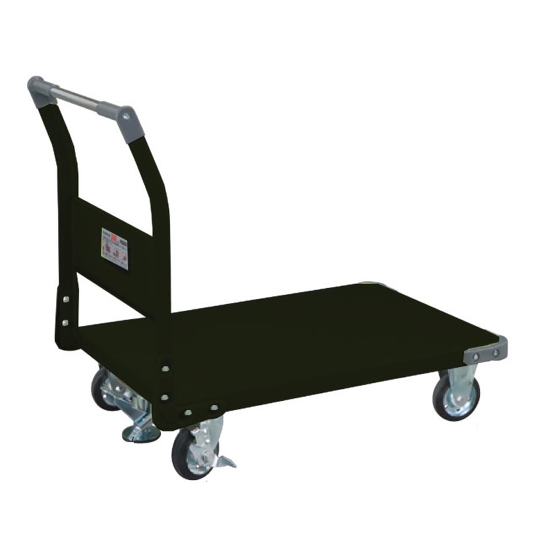 サカエ 特製四輪車 400kgタイプ フロアストッパー付 TAN-55FD