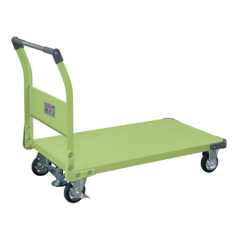 サカエ 特製四輪車 400kgタイプ フロアストッパー付 TAN-66F