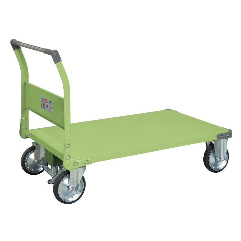 サカエ 特製四輪車 500kgタイプ フロアストッパー付 TAN-88F