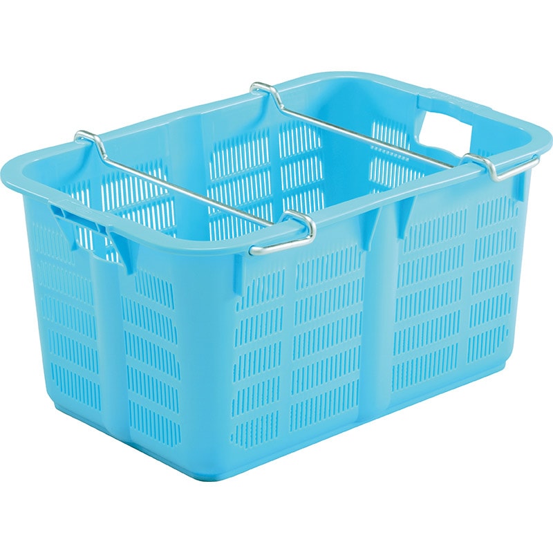 三甲 サンコー サンテナー A50N ハンドル付 ライトブルー ｜金