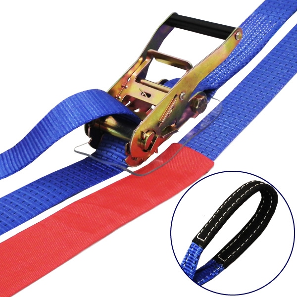 フリーク 75184 FREAK ラッシングベルト青 アイ2.5ton 幅50mm×長さ1+10m 荷締機