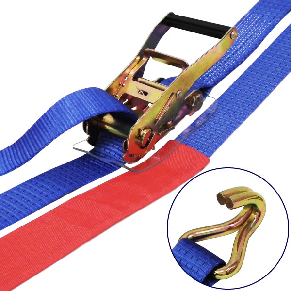 フリーク 75294 FREAK ラッシングベルト青 Jフック2.5ton 幅50mm×長さ1+10m 荷締機