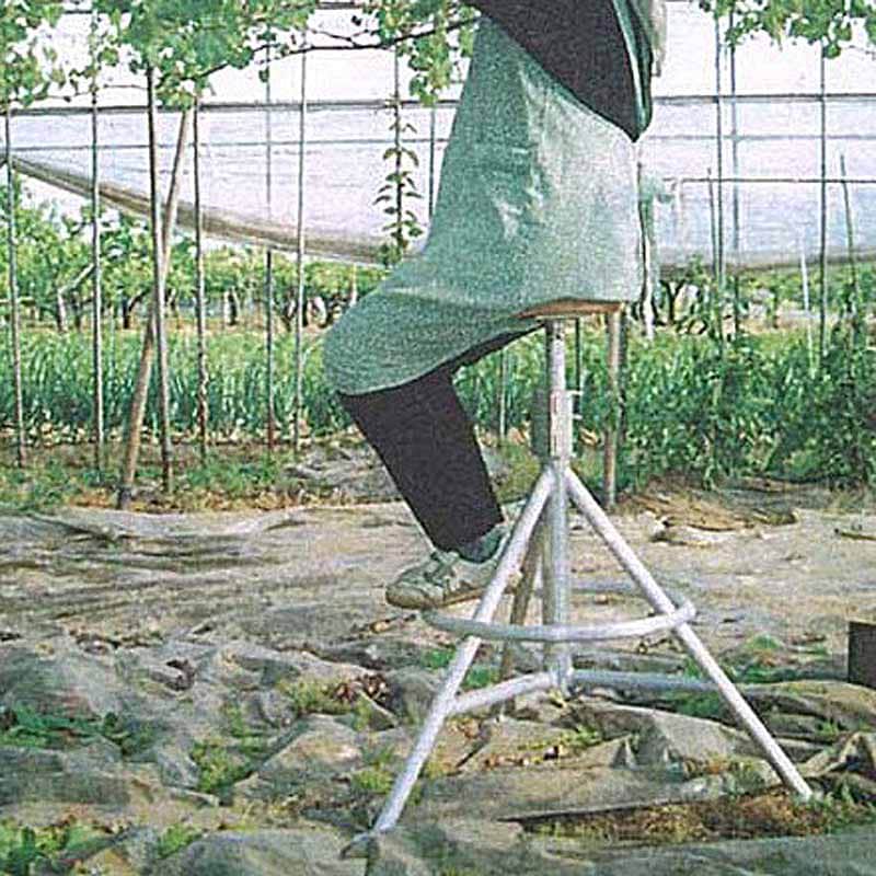 ミツル アルミ製 回転イス 2段