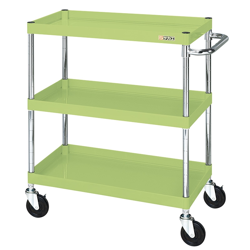 サカエ CSパールワゴン 中量タイプ ゴム車 H880 3段