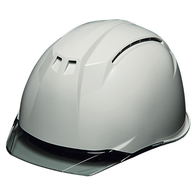 DICプラスチック 高機能ヘルメット AA11EVO-C ライトグレー/スモーク ライナー付 クリアバイザー 可変式アジャスター 飛来落下物用 墜落時保護用 電気用