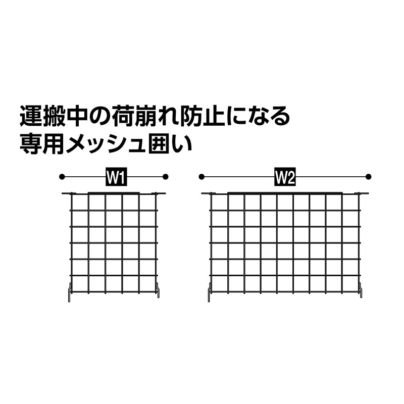 長谷川工業 イットン台車 ミニ用メッシュ囲い NACM-0765 17563
