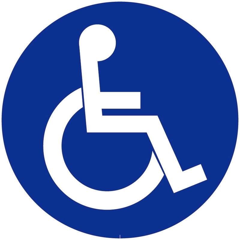 ミツギロン ミニスタンド 表示シール 車椅子 SF-68-G