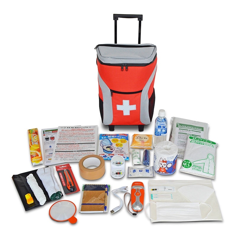 メテックス EX.48浮く防災ローリングバッグノア(1人用)オレンジ EX48BAPNBO