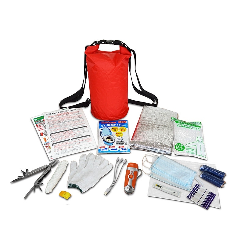 メテックス EX.浮き具になる防水バックパック＋完璧防災用品 EX48SEDBSLＷ