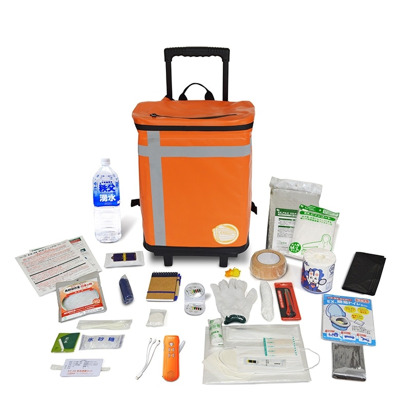 メテックス EX.48 防災バッグTANAKA 防災士ブラザーズモデルM アドバンス  1人用オレンジ EX48CXWMA-Z