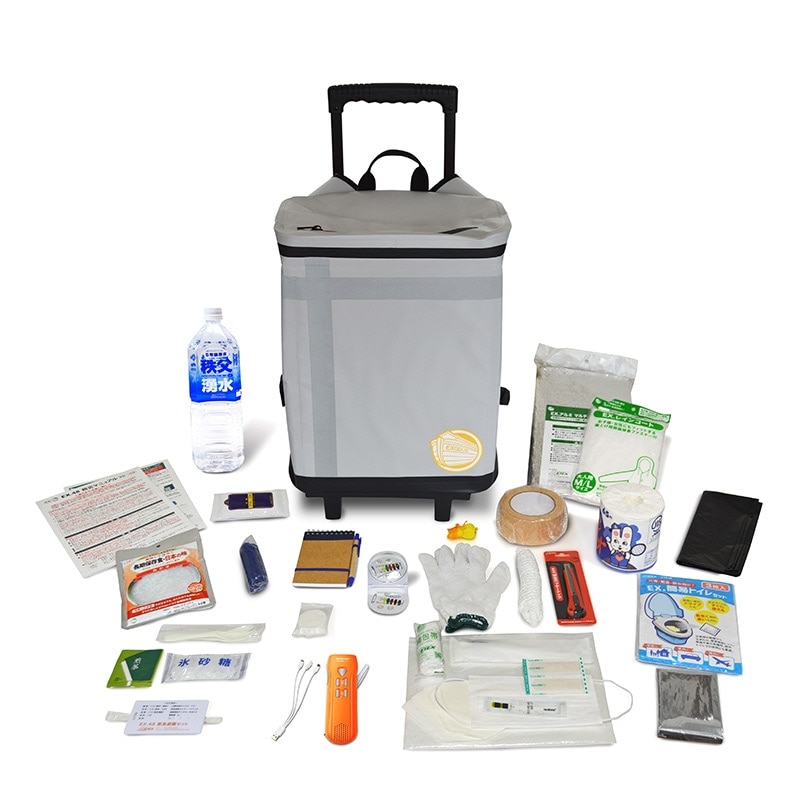 メテックス EX.48 防災バッグTANAKA 防災士ブラザーズモデルM アドバンス  1人用グレー EX48CXWMAG-Z