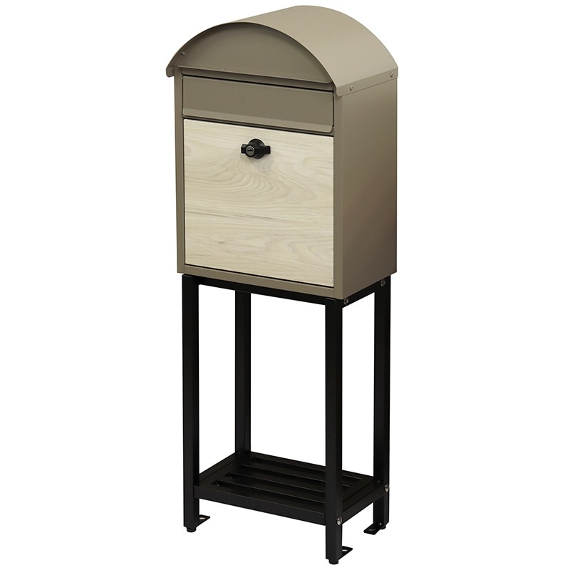 MOJYU モジュ スタンドポストSimonシモン SDM-071ミルク ティーベージュ/ホワイト木目