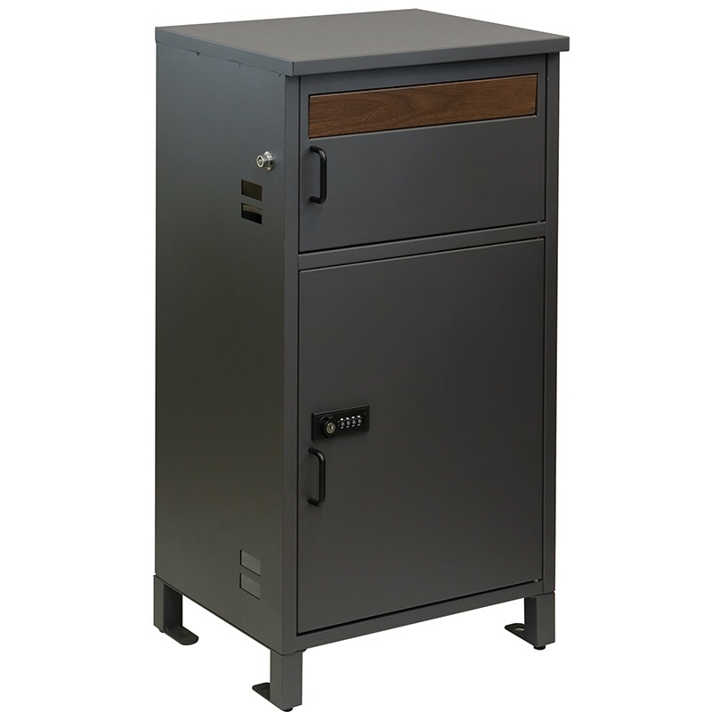 MOJYU モジュ 宅配ボックス付ポストRufinaルフィナ PBX-052 ダークグレー