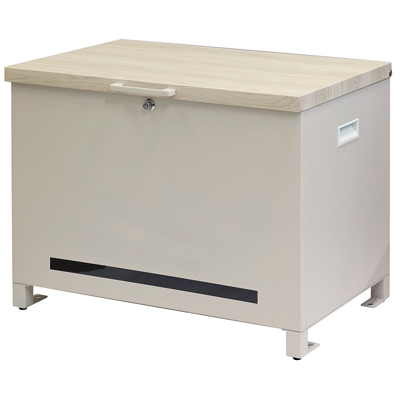 MOJYU モジュ ベンチ収納宅配ボックスAmatoアマート PBX-102 グレージュ/ホワイト木目